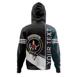 ScotsTee Shop Scottish Elphinstone Modern Clan Crest Tartan Hoodie Quarter Personalized