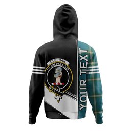 ScotsTee Shop Scottish Cleland Ancient Clan Crest Tartan Hoodie Quarter Personalized