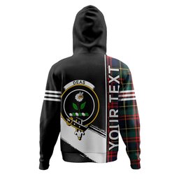 ScotsTee Shop Scottish Deas Modern Clan Crest Tartan Hoodie Quarter Personalized
