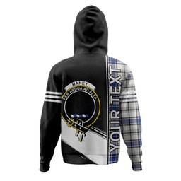 ScotsTee Shop Scottish Haney Modern Clan Crest Tartan Hoodie Quarter Personalized