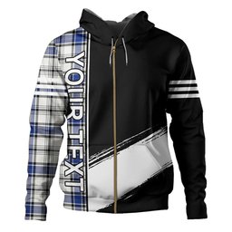 ScotsTee Shop Scottish Haney Modern Clan Crest Tartan Hoodie Quarter Personalized
