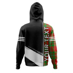 ScotsTee Shop Scottish Grierson Clan Crest Tartan Hoodie Quarter Personalized