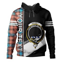 ScotsTee Shop Scottish Haney Dress Modern Clan Crest Tartan Hoodie Quarter Personalized