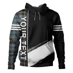 ScotsTee Shop Scottish Douglas Weathered Clan Crest Tartan Hoodie Quarter Personalized