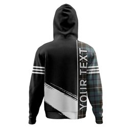 ScotsTee Shop Scottish Douglas Weathered Clan Crest Tartan Hoodie Quarter Personalized