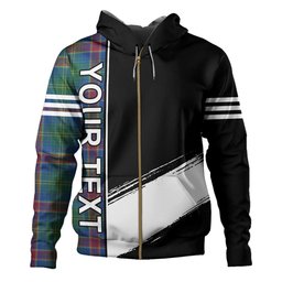 ScotsTee Shop Scottish Hart Modern Clan Crest Tartan Hoodie Quarter Personalized