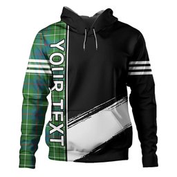 ScotsTee Shop Scottish Duncan Ancient Clan Crest Tartan Hoodie Quarter Personalized
