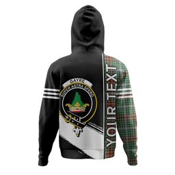 ScotsTee Shop Scottish Gayre Ancient Clan Crest Tartan Hoodie Quarter Personalized