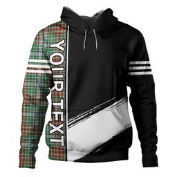 ScotsTee Shop Scottish Gayre Ancient Clan Crest Tartan Hoodie Quarter Personalized