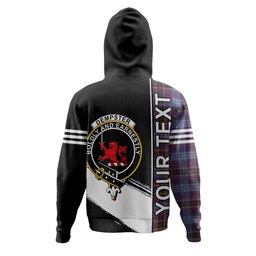 ScotsTee Shop Scottish Dempster Weathered Clan Crest Tartan Hoodie Quarter Personalized