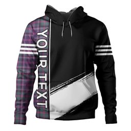 ScotsTee Shop Scottish Couper (Coupar) Weathered Clan Crest Tartan Hoodie Quarter Personalized