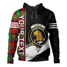 ScotsTee Shop Scottish Fairlie Modern Clan Crest Tartan Hoodie Quarter Personalized