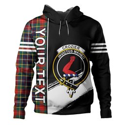 ScotsTee Shop Scottish Crozier Modern Clan Crest Tartan Hoodie Quarter Personalized