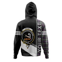 ScotsTee Shop Scottish Dyce Weathered Clan Crest Tartan Hoodie Quarter Personalized