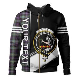 ScotsTee Shop Scottish Dyce Weathered Clan Crest Tartan Hoodie Quarter Personalized
