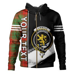 ScotsTee Shop Scottish Cumming (MacAulay #2) Ancient Clan Crest Tartan Hoodie Quarter Personalized