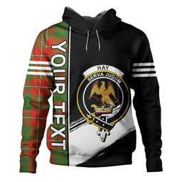 ScotsTee Shop Scottish Hay Ancient Clan Crest Tartan Hoodie Quarter Personalized