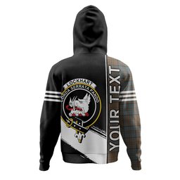 ScotsTee Shop Scottish Lockhart Weathered Clan Crest Tartan Hoodie Quarter Personalized