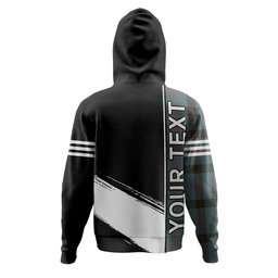 ScotsTee Shop Scottish Kincaid Weathered Clan Crest Tartan Hoodie Quarter Personalized