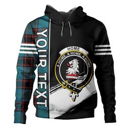 ScotsTee Shop Scottish Home Ancient Clan Crest Tartan Hoodie Quarter Personalized