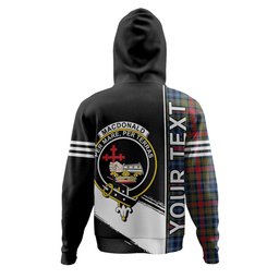 ScotsTee Shop Scottish MacDonald of P.E. Island (Donald of P.E. Island) Modern Clan Crest Tartan Hoodie Quarter Personalized