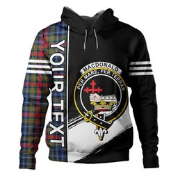 ScotsTee Shop Scottish MacDonald of P.E. Island (Donald of P.E. Island) Modern Clan Crest Tartan Hoodie Quarter Personalized