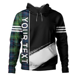ScotsTee Shop Scottish Huntly Gordon Gathering 2000 Modern Clan Crest Tartan Hoodie Quarter Personalized
