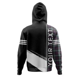 ScotsTee Shop Scottish Lamont (MacLamont) Weathered Clan Crest Tartan Hoodie Quarter Personalized