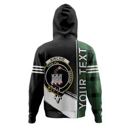 ScotsTee Shop Scottish Kincaid Ancient Clan Crest Tartan Hoodie Quarter Personalized