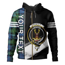 ScotsTee Shop Scottish Huntly Gordon Gathering 2000 Ancient Clan Crest Tartan Hoodie Quarter Personalized