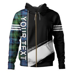 ScotsTee Shop Scottish Huntly Gordon Gathering 2000 Ancient Clan Crest Tartan Hoodie Quarter Personalized