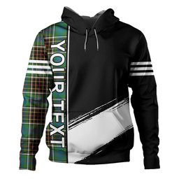 ScotsTee Shop Scottish Hislop #2 Ancient Clan Crest Tartan Hoodie Quarter Personalized