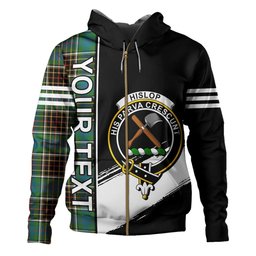 ScotsTee Shop Scottish Hislop #2 Ancient Clan Crest Tartan Hoodie Quarter Personalized