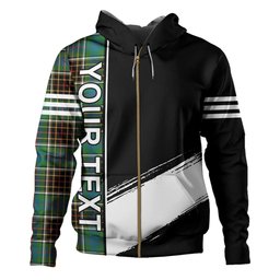 ScotsTee Shop Scottish Hislop #2 Ancient Clan Crest Tartan Hoodie Quarter Personalized