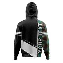 ScotsTee Shop Scottish Hislop #2 Ancient Clan Crest Tartan Hoodie Quarter Personalized