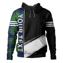 ScotsTee Shop Scottish Johnstone (Johnson) Modern Clan Crest Tartan Hoodie Quarter Personalized