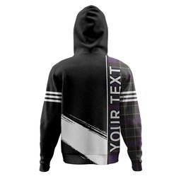 ScotsTee Shop Scottish Lennie Weathered Clan Crest Tartan Hoodie Quarter Personalized