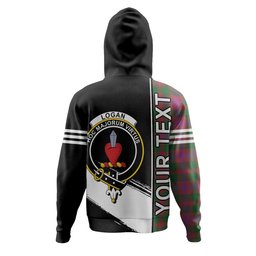 ScotsTee Shop Scottish Logan Light Ancient Clan Crest Tartan Hoodie Quarter Personalized