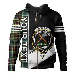 ScotsTee Shop Scottish Hislop #2 Modern Clan Crest Tartan Hoodie Quarter Personalized