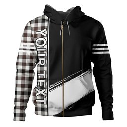 ScotsTee Shop Scottish Hogg Modern Clan Crest Tartan Hoodie Quarter Personalized