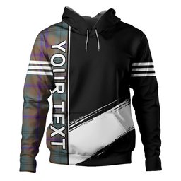 ScotsTee Shop Scottish Laurie Weathered Clan Crest Tartan Hoodie Quarter Personalized