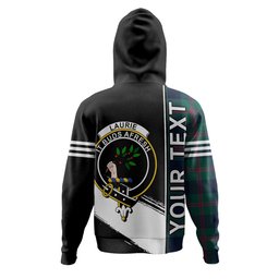 ScotsTee Shop Scottish Laurie Modern Clan Crest Tartan Hoodie Quarter Personalized