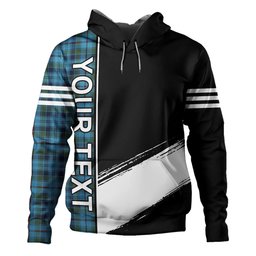 ScotsTee Shop Scottish Leith District Modern Clan Crest Tartan Hoodie Quarter Personalized