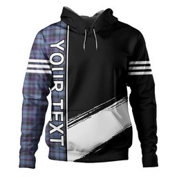 ScotsTee Shop Scottish Leith District Weathered Clan Crest Tartan Hoodie Quarter Personalized