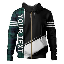 ScotsTee Shop Scottish Keith (Austin) Modern Clan Crest Tartan Hoodie Quarter Personalized