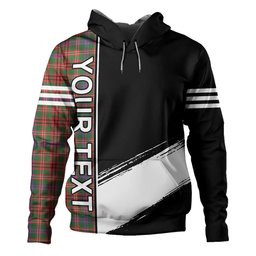 ScotsTee Shop Scottish MacCall (MacColl) Ancient Clan Crest Tartan Hoodie Quarter Personalized