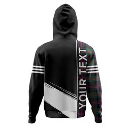 ScotsTee Shop Scottish MacDonald (Donald) Modern Clan Crest Tartan Hoodie Quarter Personalized