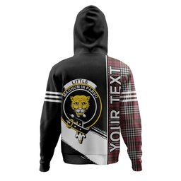 ScotsTee Shop Scottish Little of Morton Rigg Weathered Clan Crest Tartan Hoodie Quarter Personalized