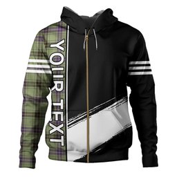 ScotsTee Shop Scottish Henderson Weathered Clan Crest Tartan Hoodie Quarter Personalized