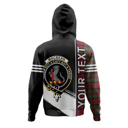 ScotsTee Shop Scottish MacBean of Tomatin (MacBain of Tomatin) Modern Clan Crest Tartan Hoodie Quarter Personalized